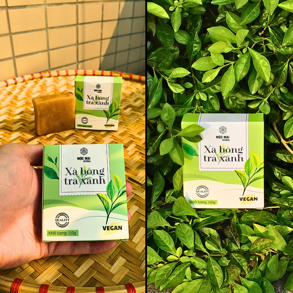 Xà bông trà xanh Mộc Mai Herbal - Ảnh 5
