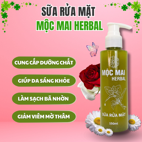 Sữa Rửa Mặt Mộc Mai Herbal